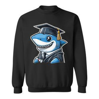 Shark Graduation Cap Class Of 2024 Shark Lover Sweatshirt - Monsterry CA