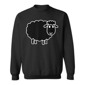 Sheep That Is Black Jokes Sarcastic Sweatshirt - Monsterry