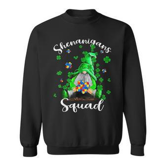 Shenanigans Squad Gnomes Autism St Patrick's Day Sweatshirt - Monsterry