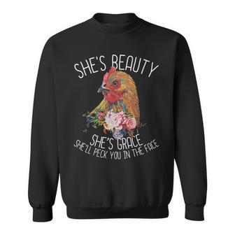 She's Beauty She' Grace Chicken Farm Sweatshirt | Mazezy