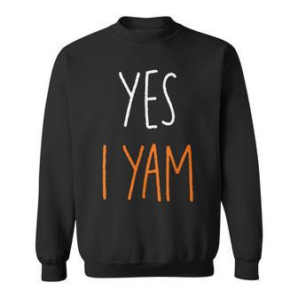 She's My Sweet Potato Yes I Yam Set Couples Thanksgiving Sweatshirt - Seseable