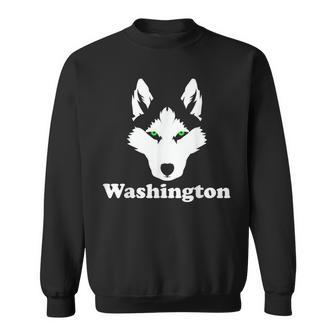 Siberian Huskies Dog Owner State Washington Husky Sweatshirt - Monsterry UK