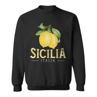 Sicilia Italia Italian Lemons Proud Sicilian Sweatshirt - Monsterry DE