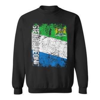 Sierra Leone Flag Vintage Distressed Sierra Leone Sweatshirt - Monsterry UK