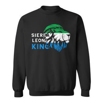 Sierra Leone Lion Flag Sierra Leonean King Pride Roots Sweatshirt - Monsterry DE