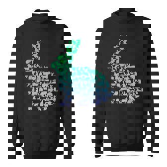 Silhouette Bunny For Rabbit Lover Boys Rabbit Sweatshirt - Monsterry