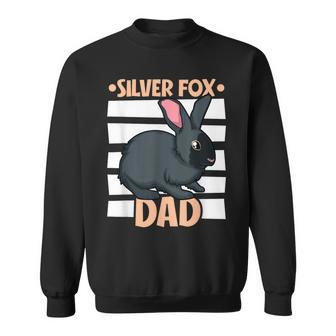 Silver Fox Rabbit Dad Sweatshirt - Monsterry CA