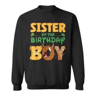 Sister Of The Birthday Boy Lion Family Matching Sweatshirt - Monsterry