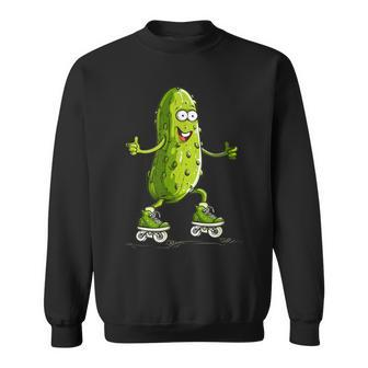 Skater Pickle Kostüm Für Inlineskating Liebhaber Sweatshirt - Seseable