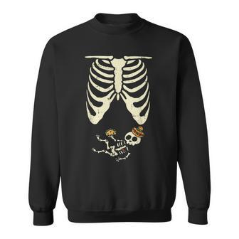 Skeleton Pregnancy Announcement Mexican Baby Reveal Shower Sweatshirt - Monsterry UK