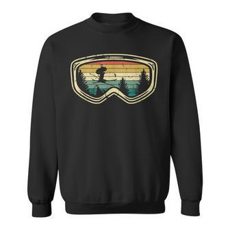 Ski Goggle Skiing Ski Retro Vintage Sweatshirt - Thegiftio UK