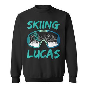 Skiing Lucas Winter Sports Ski Skier Hobby Sweatshirt - Seseable