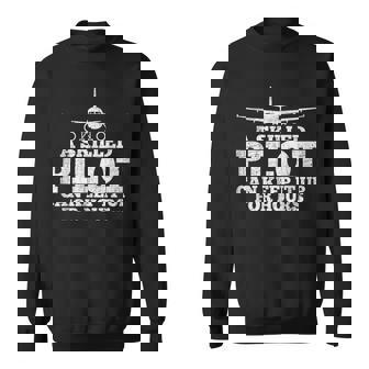 A Skilled Pilot Can Keep It Up For Hours Aviation Sweatshirt | Seseable UK