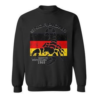 Skorpione Hanover Deutschland 1965 Scorpion German Flag Sweatshirt - Monsterry DE