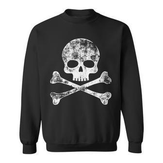 Skull Crossbones Skeleton Jolly Roger Sweatshirt - Monsterry CA