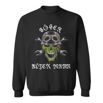 Skull Evil Old Man Biker Skull Sweatshirt - Geschenkecke