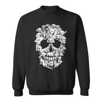 Skull Labrador Dog Dog Lovers Sweatshirt | Mazezy