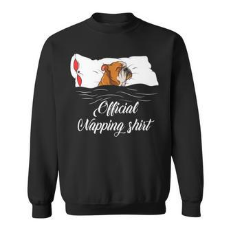 Sleeping English Bulldog Pyjamas Official Napping Sweatshirt | Mazezy