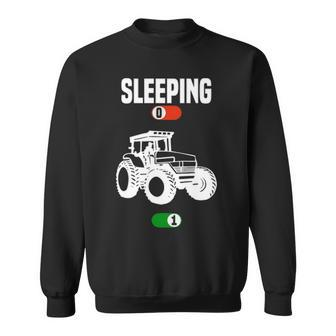 Sleeping Farmer Tractor Sweatshirt | Mazezy