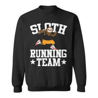 Sloth Running Team Running Sweatshirt | Mazezy