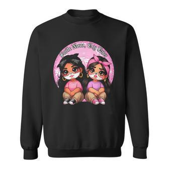 Smile Now Cry Later Chicana Girls Sweatshirt - Monsterry