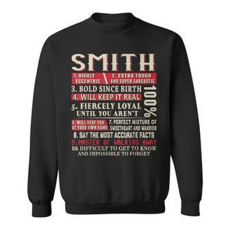 Smith Name Smith Smith Surname Sweatshirt - Monsterry