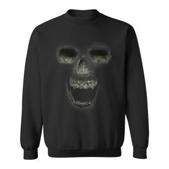 Smoky Skull Laughing Sweatshirt - Monsterry CA
