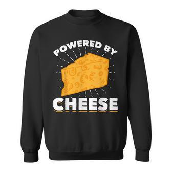 Snack Gouda Cheese Lover Foodie Powered By Cheese Sweatshirt - Thegiftio UK