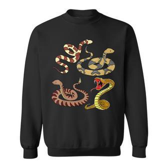 Snakes Reptile Science Biology Sweatshirt - Monsterry