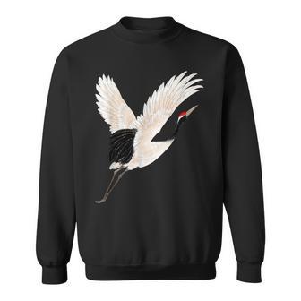 Snow Crane Bird White Bird Watching Expert Bird Photographer Sweatshirt - Monsterry CA