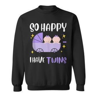 So Happy I Have Twins Mother's Day & Father's Day Twins Sweatshirt - Thegiftio UK