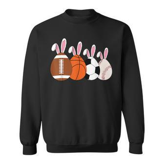 Soccer Basketball Baseball Football Sports Easter Rabbits Sweatshirt | Mazezy AU