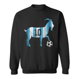 Soccer Football Greatest Of All Time Goat Number 10 Sweatshirt - Thegiftio UK