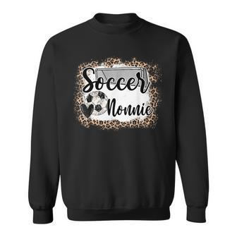 Soccer Nonnie Leopard Soccer Lover Mother's Father's Day Sweatshirt - Seseable
