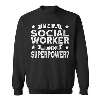 Social Worker Superhero Social Work Sweatshirt - Monsterry UK