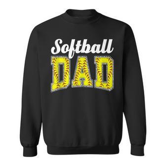 Softball Dad Father's Day Like A Baseball Dad Softball Coach Sweatshirt - Thegiftio UK