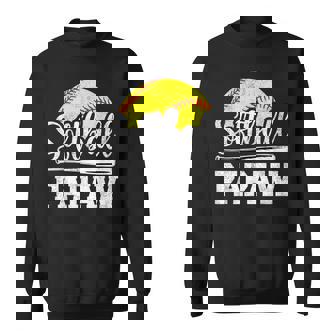 Softball Papaw Softball Player Game Day Father's Day Sweatshirt | Mazezy