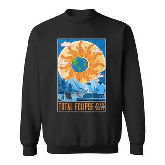 Solar Eclipse 2024 April 8 Total Solar Eclipse 40824 Sweatshirt | Mazezy