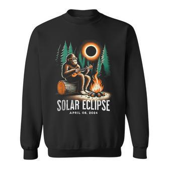Solar Eclipse 2024 Bigfoot Wearing Glasses Sweatshirt | Mazezy