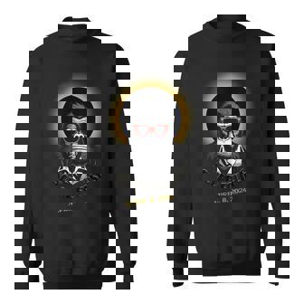 Solar Eclipse 2024 Bigfoot Wearing Solar Eclipse Glasses Sweatshirt - Thegiftio