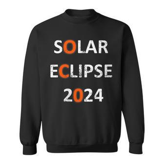 Solar Eclipse 2024 Event Distressed Sweatshirt - Thegiftio UK