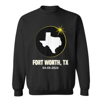 Solar Eclipse 2024 Fort Worth State Texas Eclipse Sweatshirt | Mazezy
