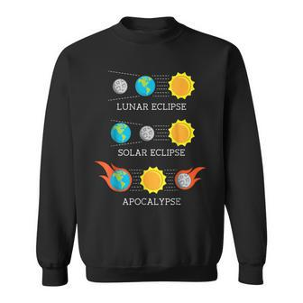 Solar Eclipse 2024 Solar Eclipse Explanation Astronomy Sweatshirt | Mazezy