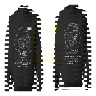 Solar Eclipse 2024 Garland Tx Texas Totality Eclipse Sweatshirt - Thegiftio