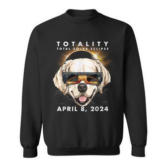 Solar Eclipse 2024 Golden Retriever Dog Sweatshirt - Monsterry DE