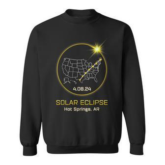Solar Eclipse 2024 Hot Springs Ar Arkansas Totality Eclipse Sweatshirt - Seseable