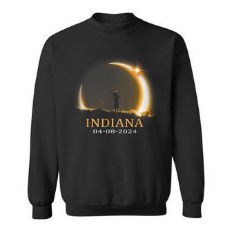 Solar Eclipse 2024 Indiana Total Solar Eclipse Sweatshirt | Mazezy