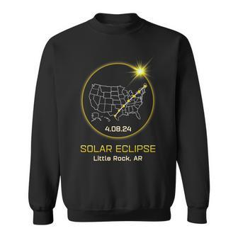 Solar Eclipse 2024 Little Rock Ar Arkansas Totality Eclipse Sweatshirt - Thegiftio UK