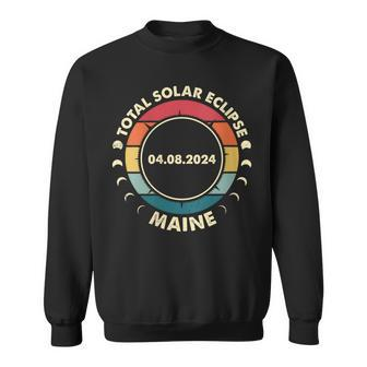 Solar Eclipse 2024 Maine Solar Eclipse Sweatshirt - Thegiftio UK