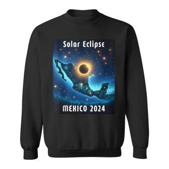 Solar Eclipse 2024 Mexico Starry Night Solar Eclipse 2024 Sweatshirt - Thegiftio UK